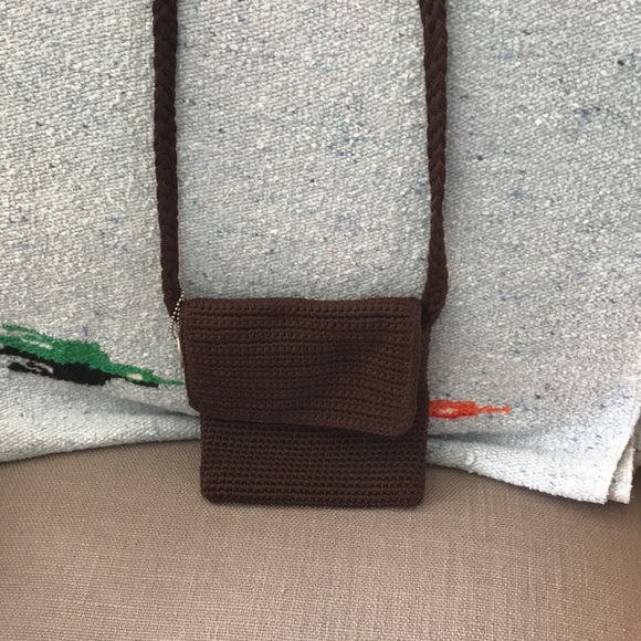 The Sak brown crocheted small crossbody bag - Picture 4 of 6